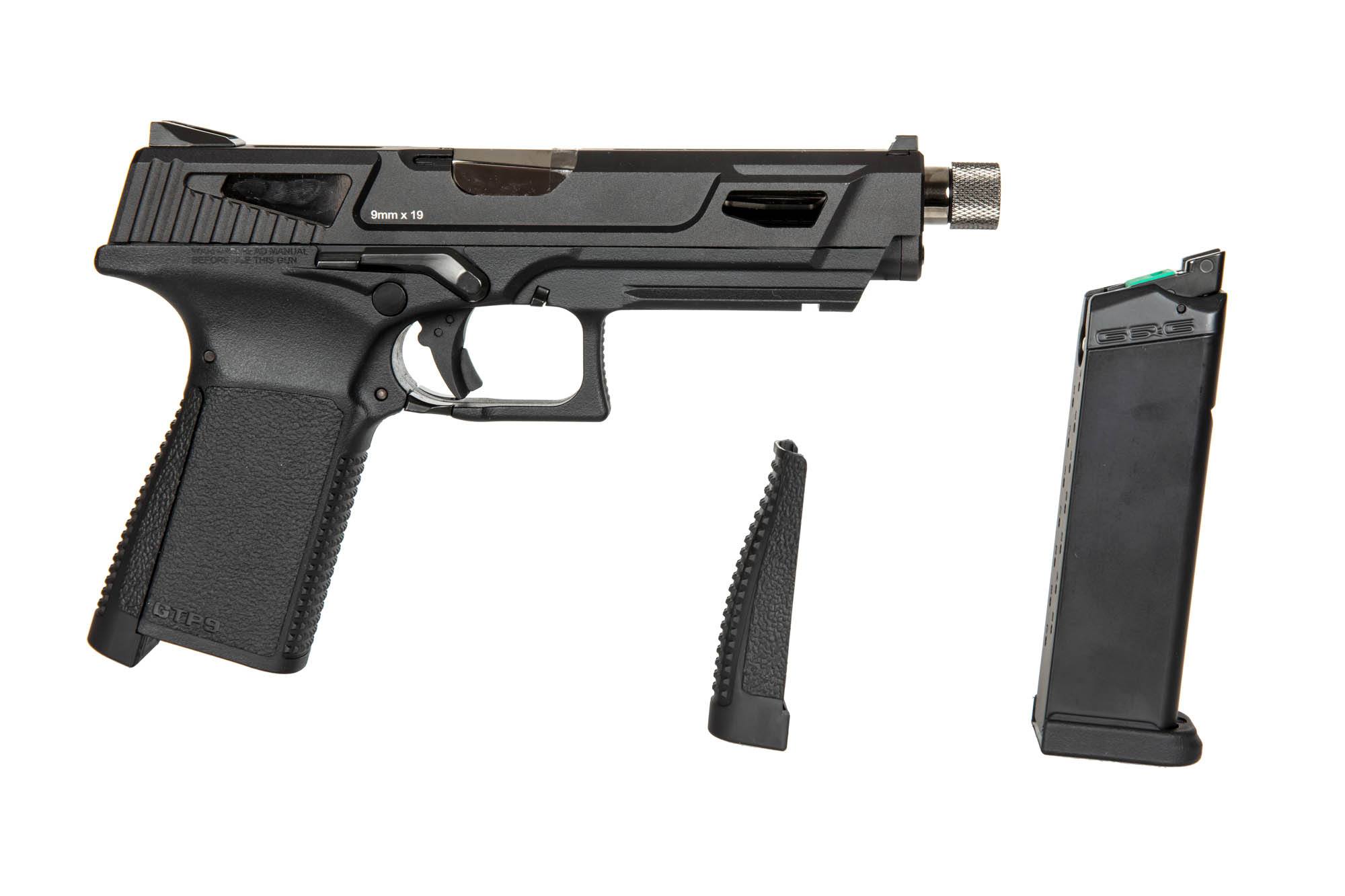 Пістолет GBB G&G GTP9-MS - чорний