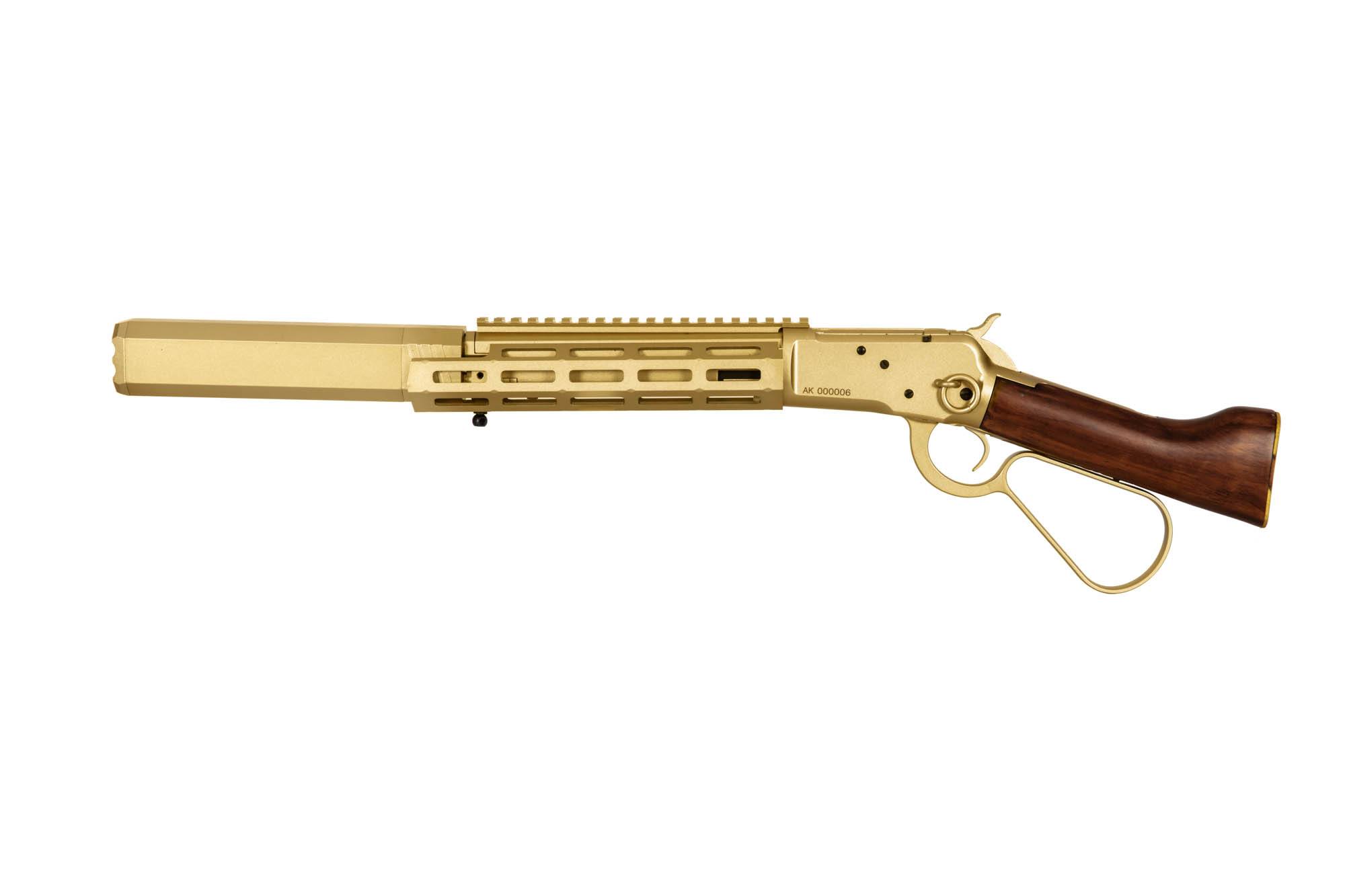 Strzelba ASG A&K 1873RS - Real Wood - złota 