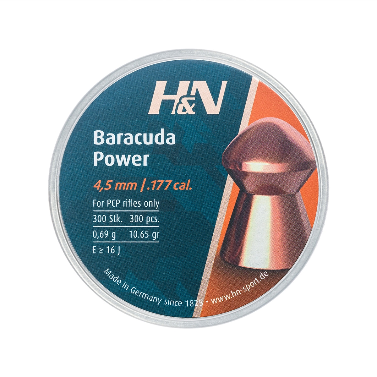Куля H&N Baracuda Power 4,5 мм 300 шт.