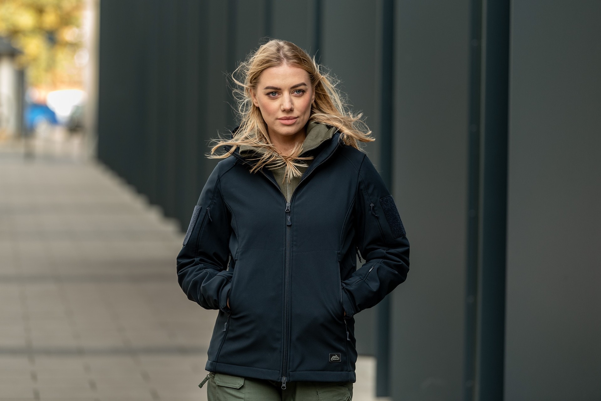 Kurtka damska Helikon Gunfighter Softshell - Navy Blue