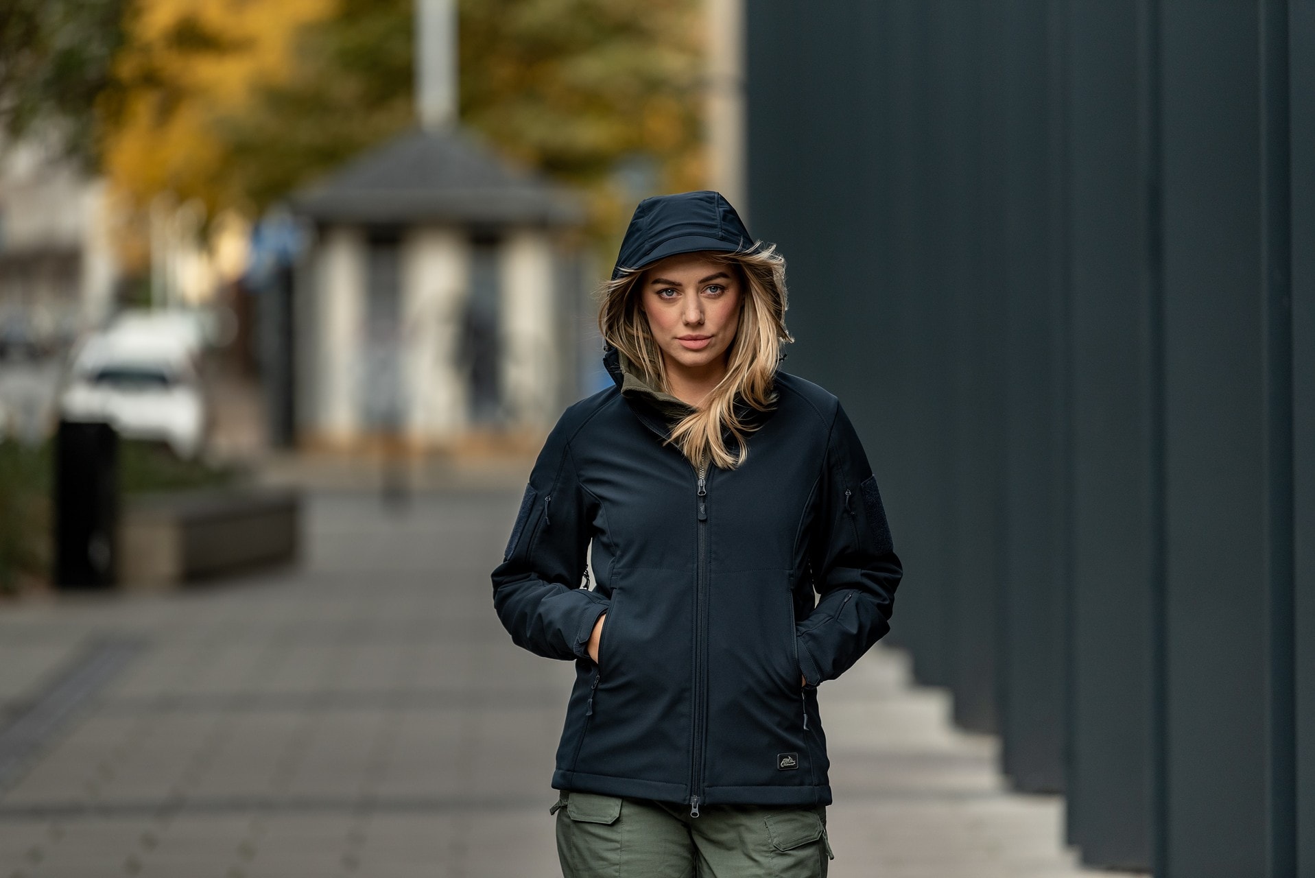 Kurtka damska Helikon Gunfighter Softshell - Navy Blue