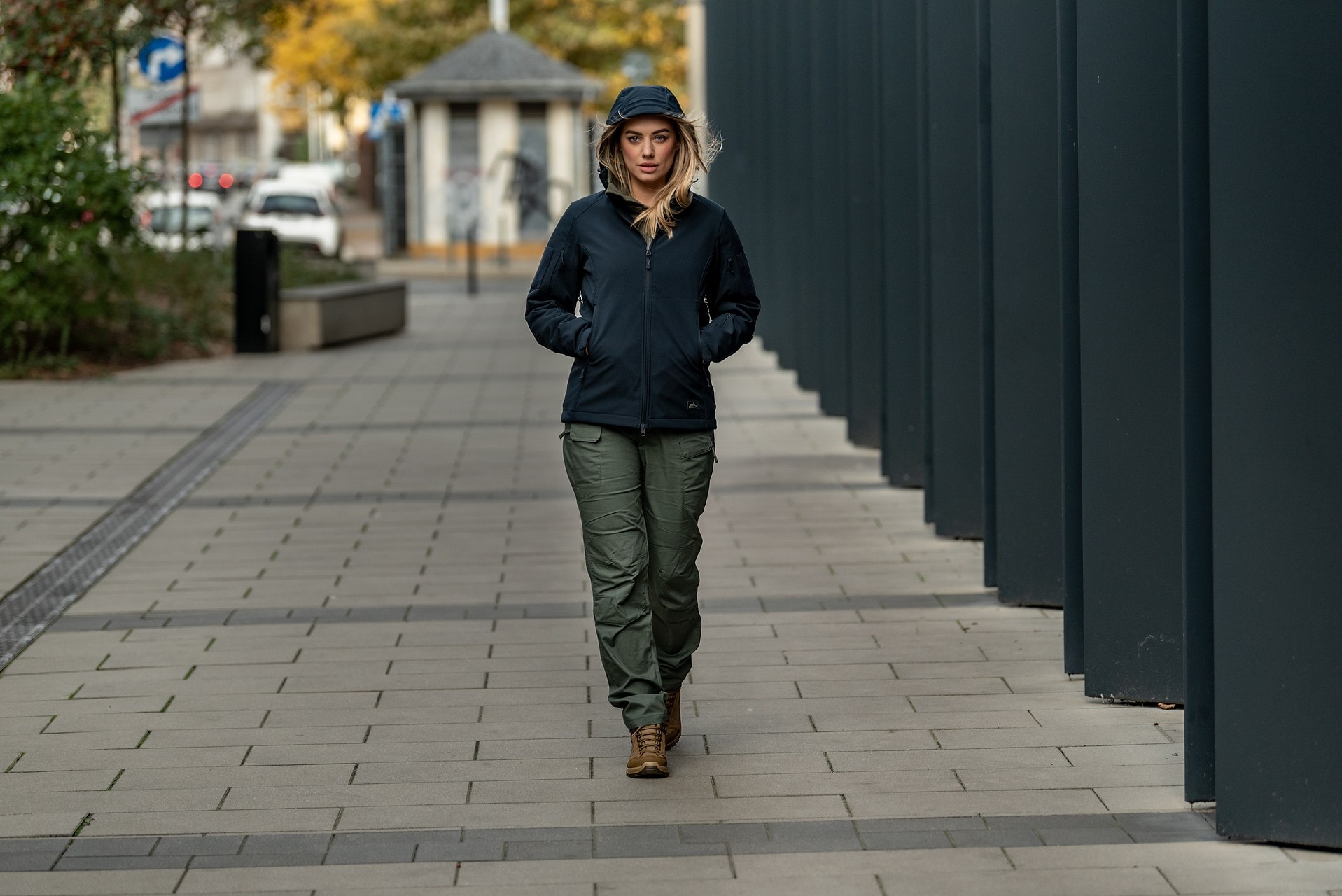 Kurtka damska Helikon-Tex Gunfighter Softshell - Navy Blue