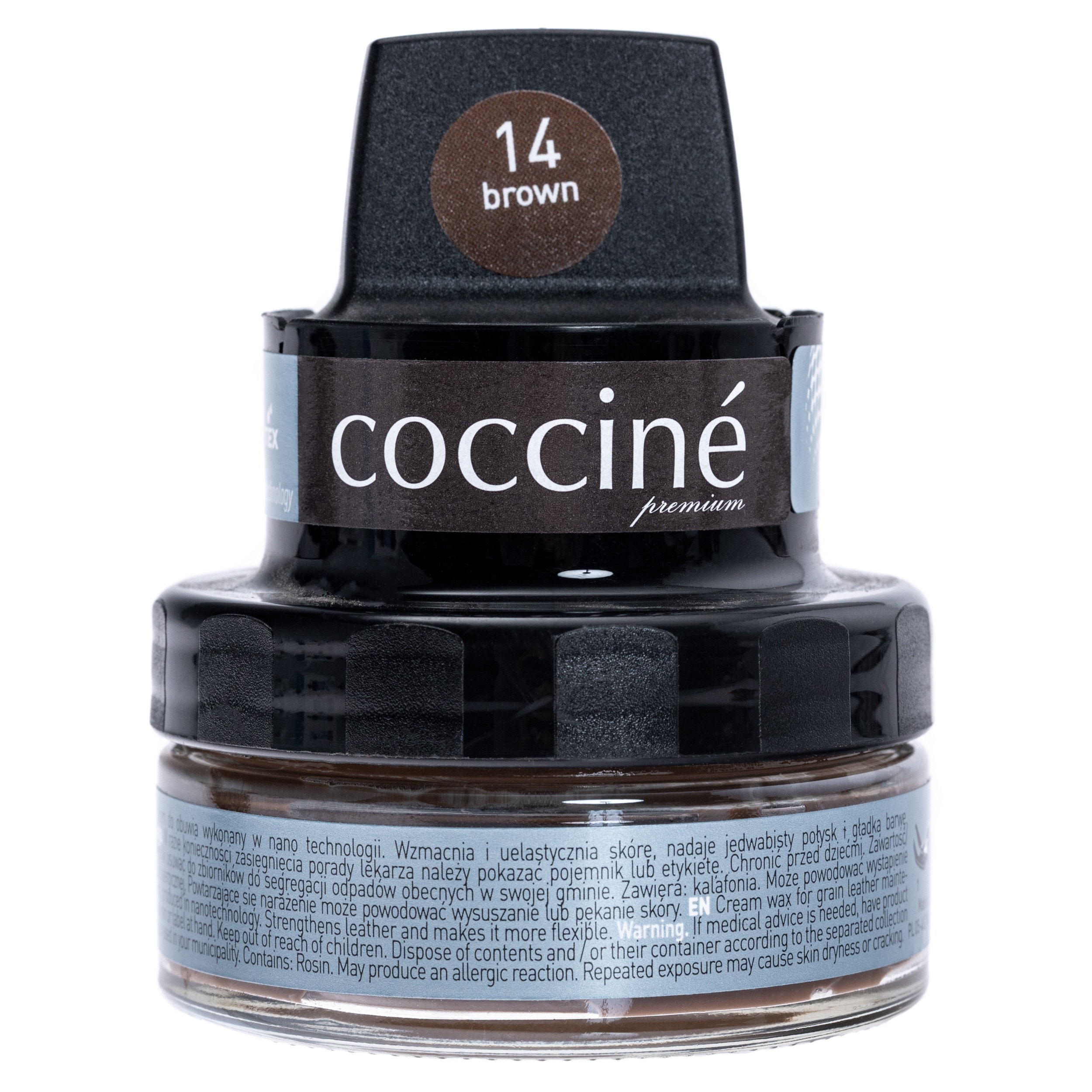 Wosk do skór licowych Coccine Nano Wax 50 ml - Brązowy