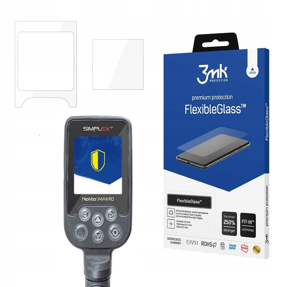 Захисне скло 3mk Protection FlexibleGlass Lite для металошукачів Nokta - рамка + дисплей