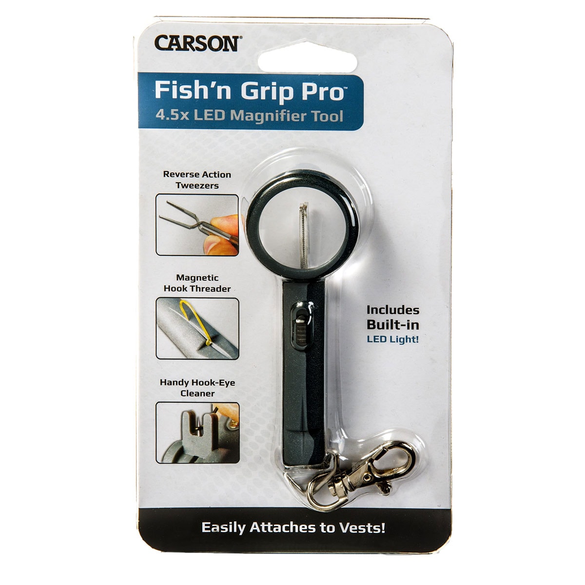 Лупа Carson Fish'n Grip Pro 4.5x