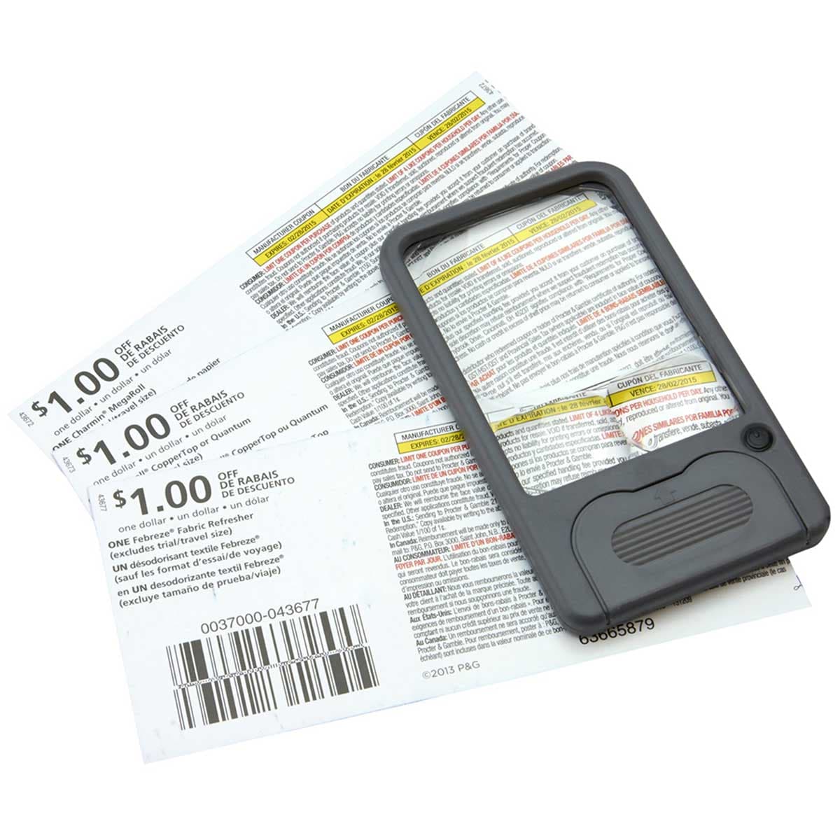 Лупа Carson Multi-Power LED Lighted Pocket Magnifier 2,5x / 4,5x / 6x
