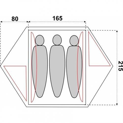 Namiot 3-osobowy Fjord Nansen Veig PRO III