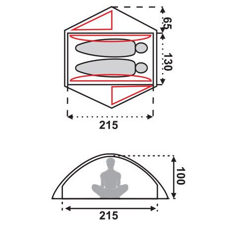 Namiot 2-osobowy Fjord Nansen Sierra II Comfort