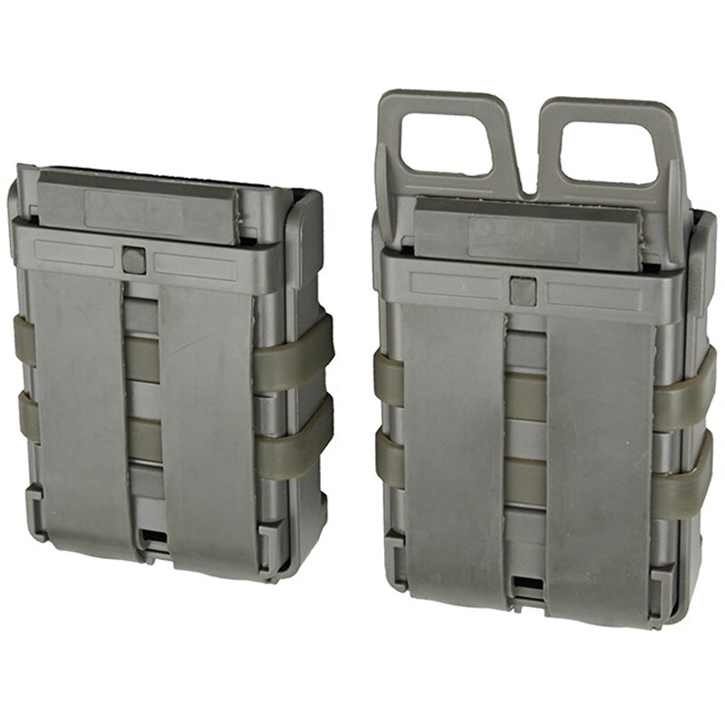 Zestaw dwóch ładownic FMA FAST na magazynki 5,56 - foliage green