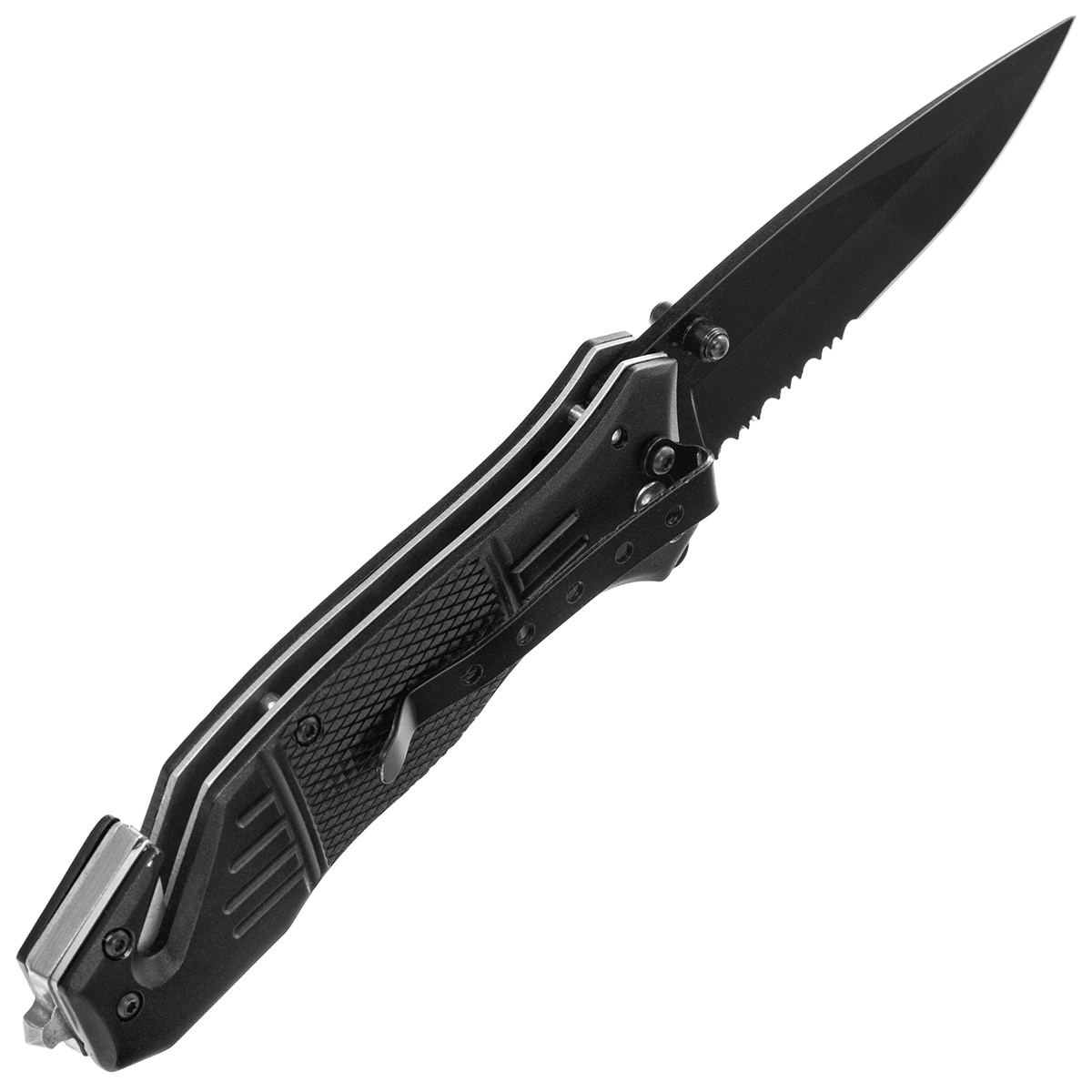 Nóż składany ratowniczy MFH Fox Outdoor Black