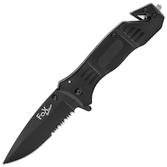 Nóż składany ratowniczy MFH Fox Outdoor Black