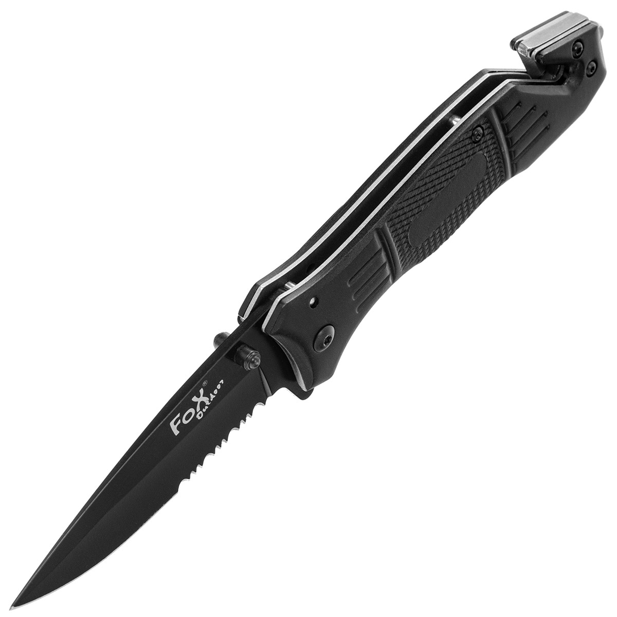Nóż składany ratowniczy MFH Fox Outdoor Black