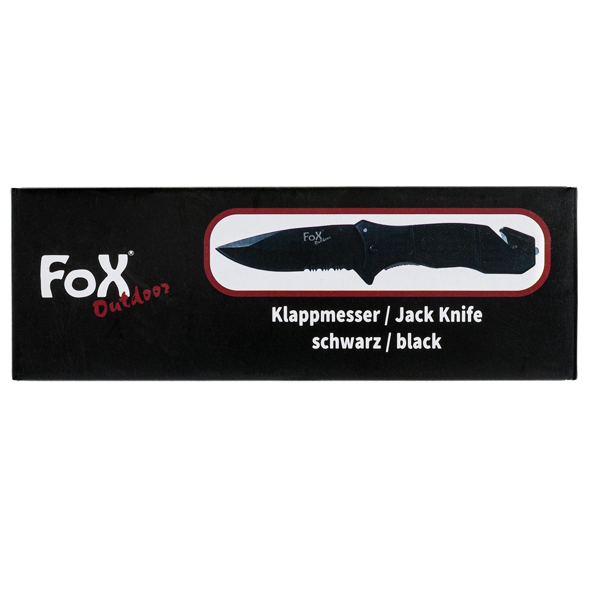 Nóż składany ratowniczy MFH Fox Outdoor Black