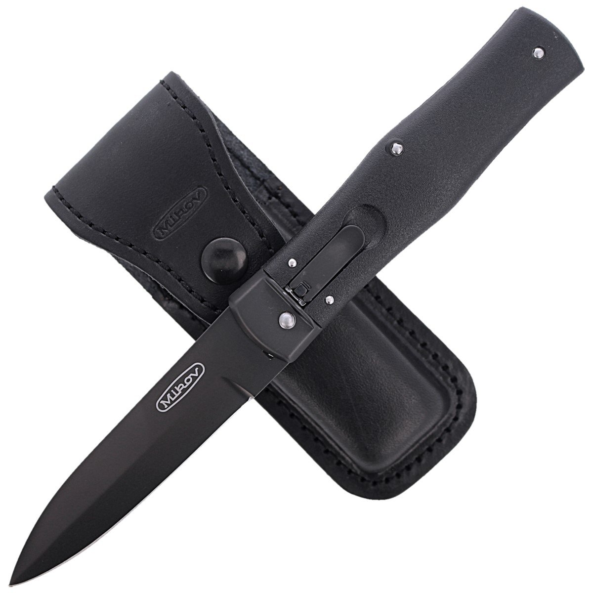 Пружинний ніж Mikov Predator Blackout N690 241-BH-1/BKP