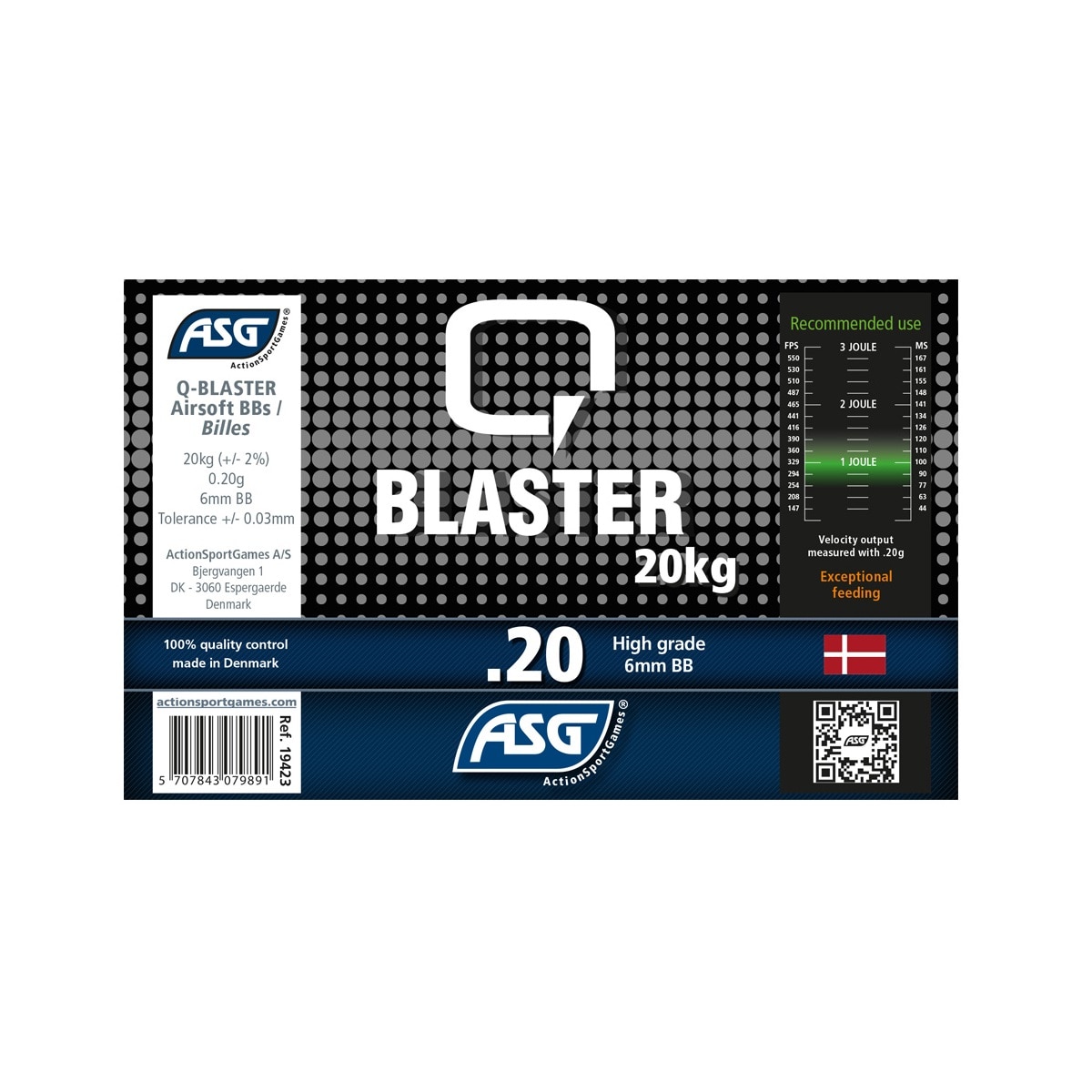 Кулі ASG Q Blaster 0,20 г - 20 кг