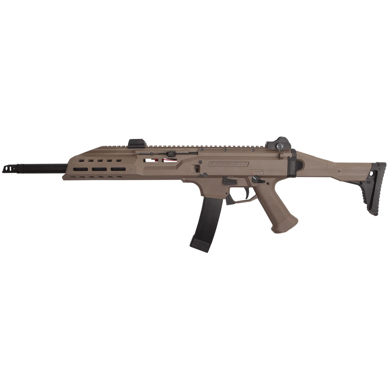 Пістолет-кулемет AEG CZ Scorpion Evo 3 A1 Carbine tan  - low power