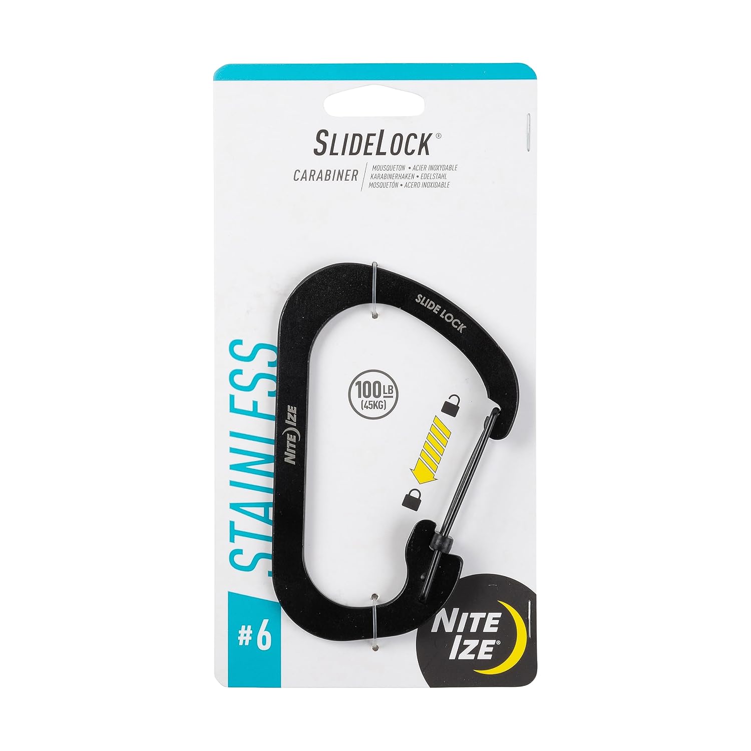 Karabińczyk Nite Ize SlideLock 6 Black CSL6-01-R6