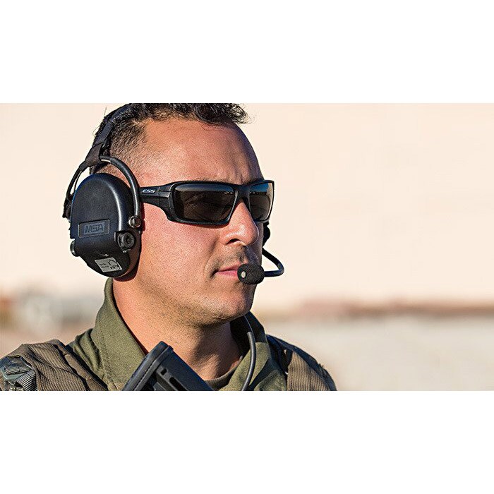 Okulary taktyczne ESS Rollbar Black Retail Silver Logo Kit