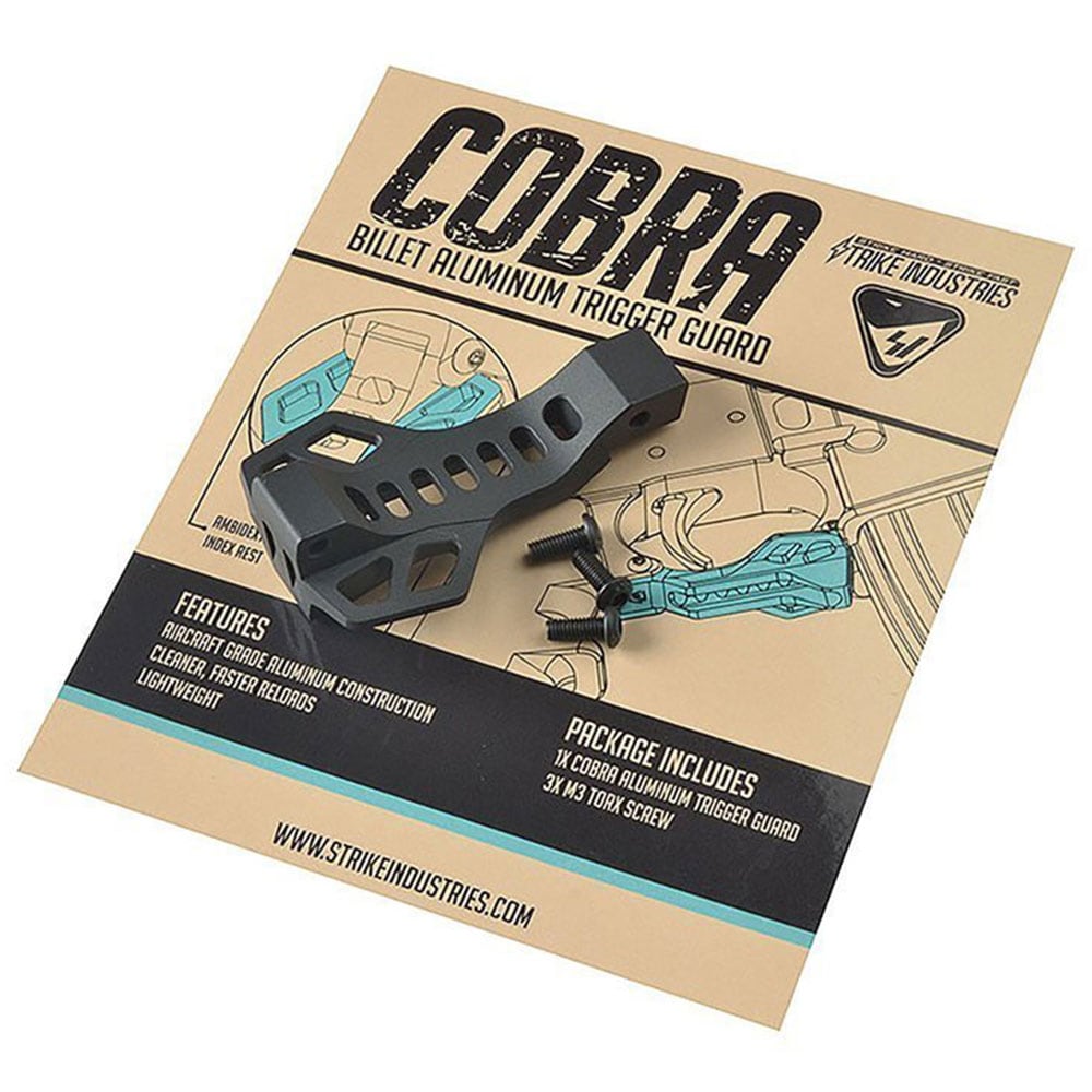 Захист спускового гачка Strike Industries Cobra Billet Aluminum Trigger Guard для гвинтівок AR - Black