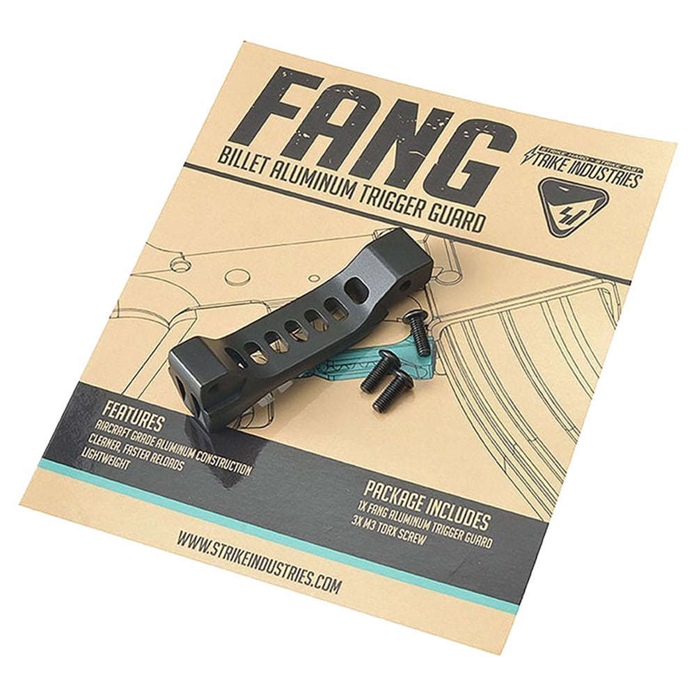 Захист спускового гачка Strike Industries Fang Billet Aluminum Trigger Guard для гвинтівок AR - Black