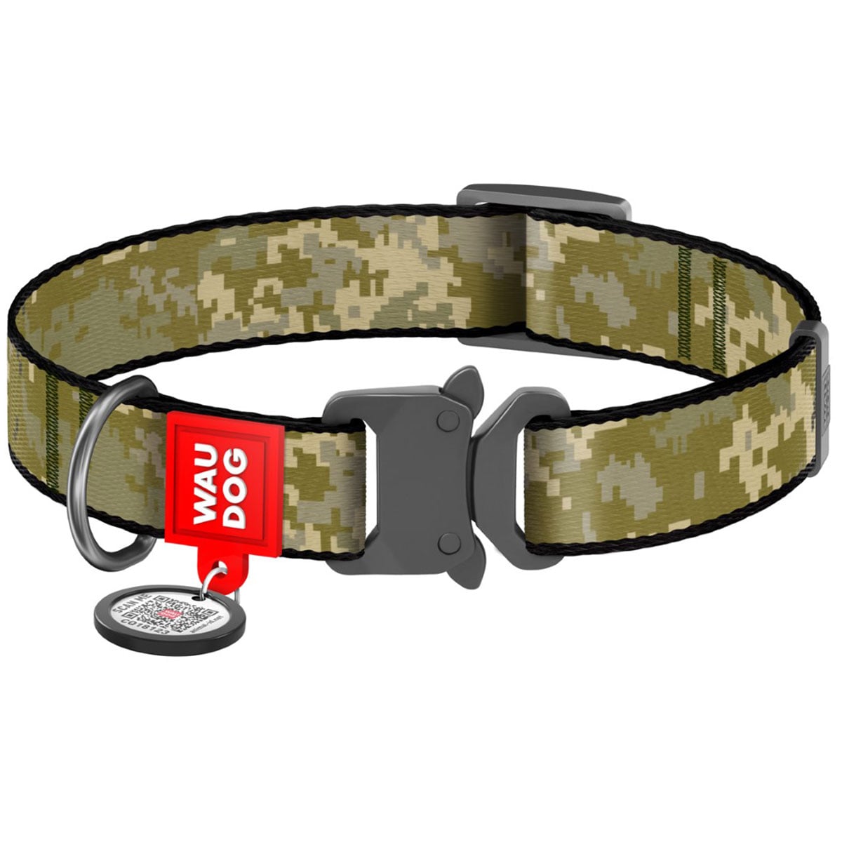 Нашийник для собак WauDog L Cobra 25 мм - військовий камуфляж
