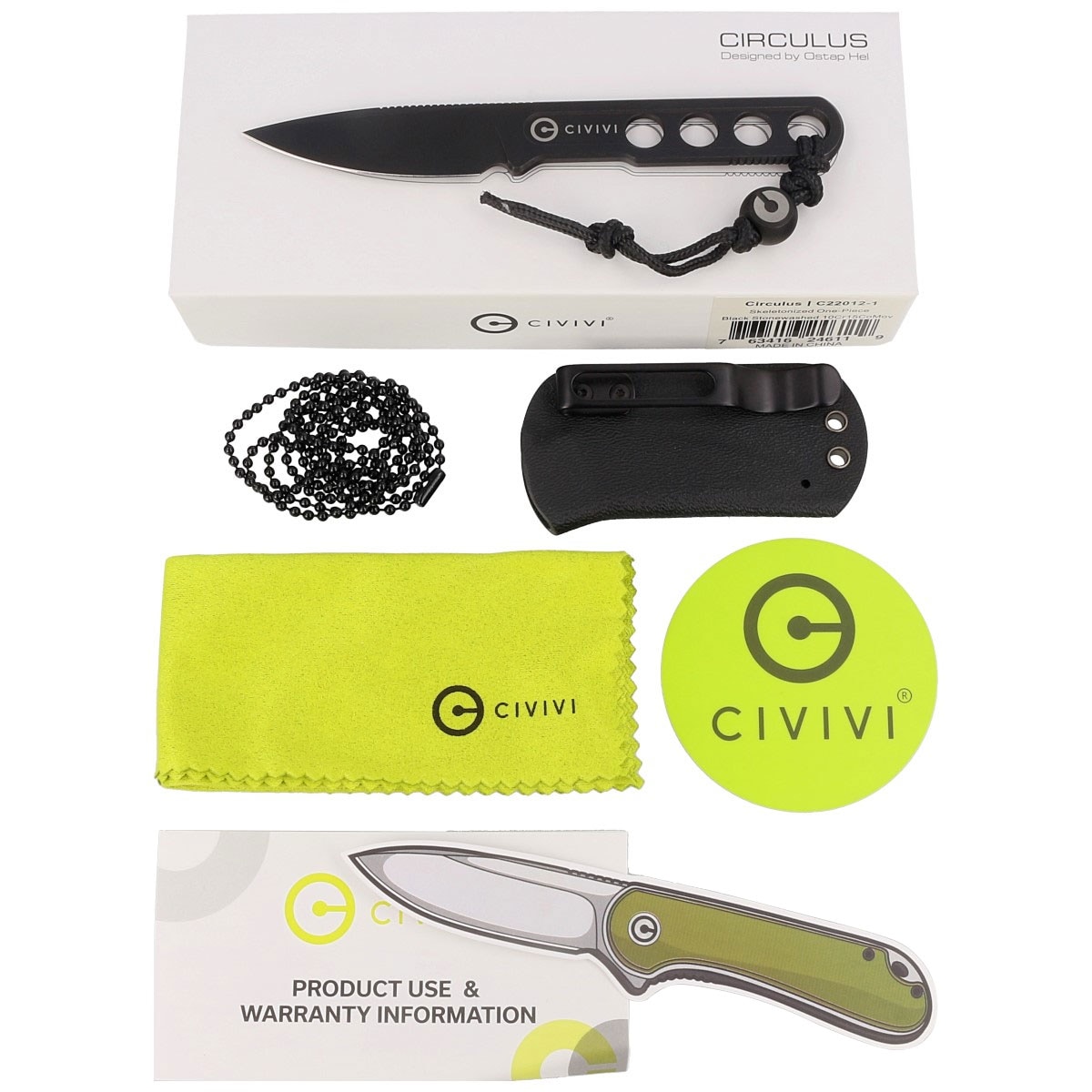Nóż Civivi Circulus Naked Stainless Steel - Black Stonewashed