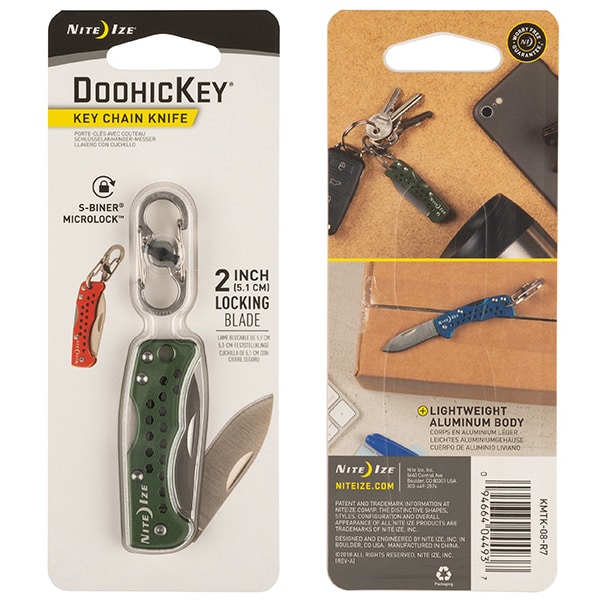Nóż Nite Ize DoohicKey Key Chain Knife - Olive 