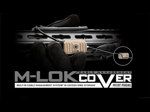 Накладки на рейку M-LOK Strike Industries Long M-LOK rail covers with cable management system 2 шт. - Black