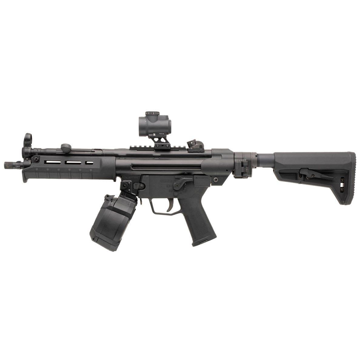 Magazynek 50 nabojowy Magpul PMAG D-50 MP kal. 9 x 19 mm Para do pistoletów maszynowych HK94/MP5 - Black