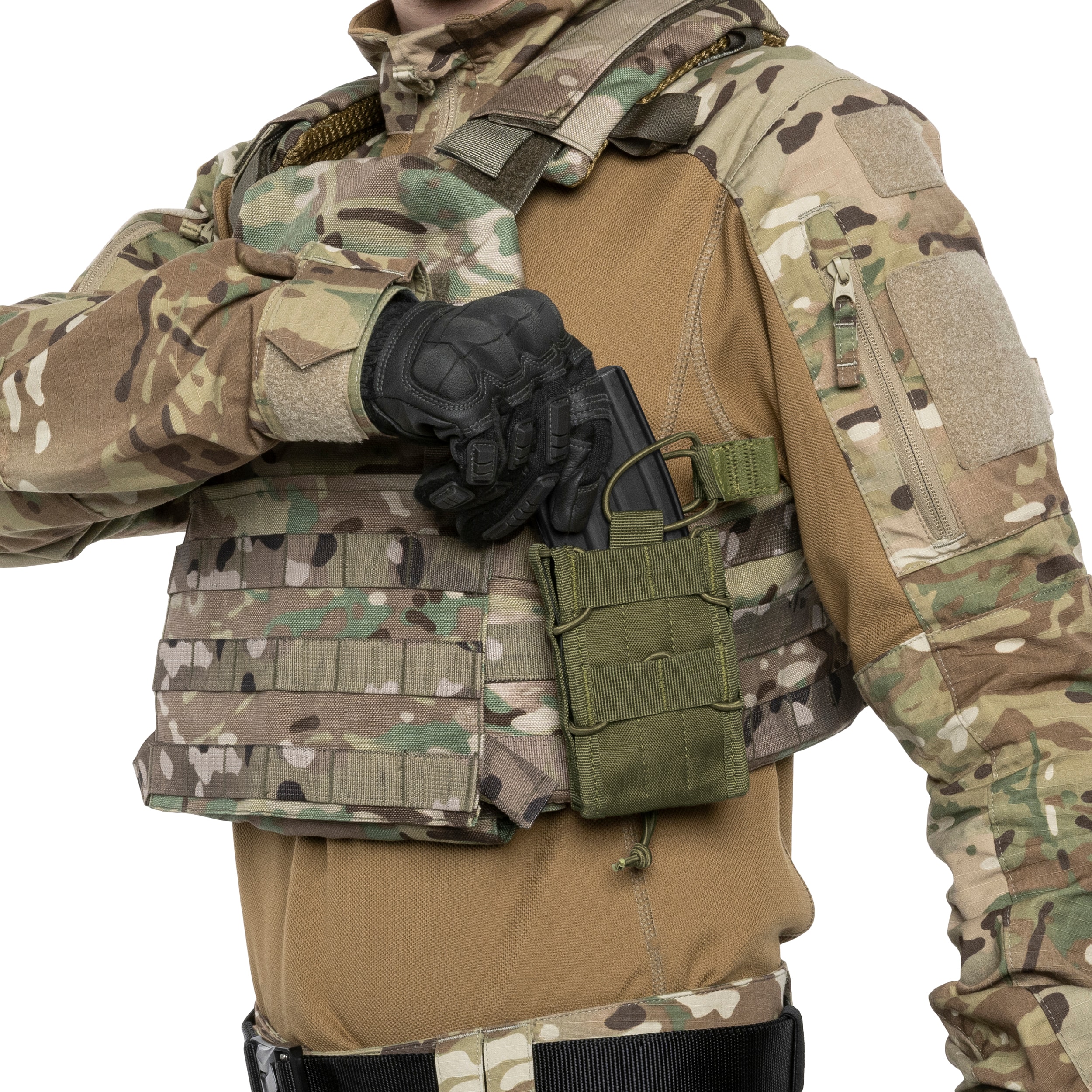 Одинарний підсумок Mil-Tec для магазина - Olive