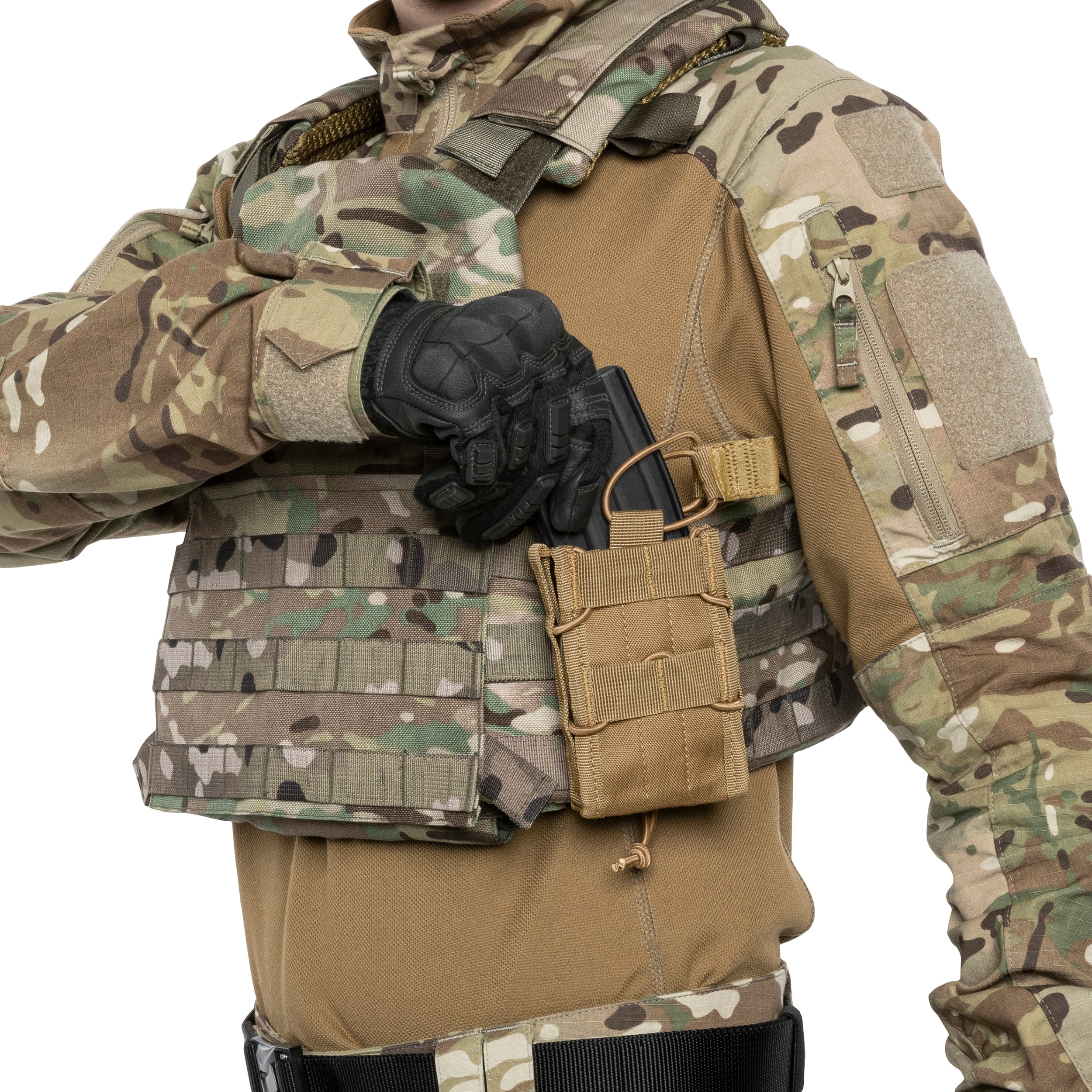 Одинарний підсумок Mil-Tec для магазина - Coyote