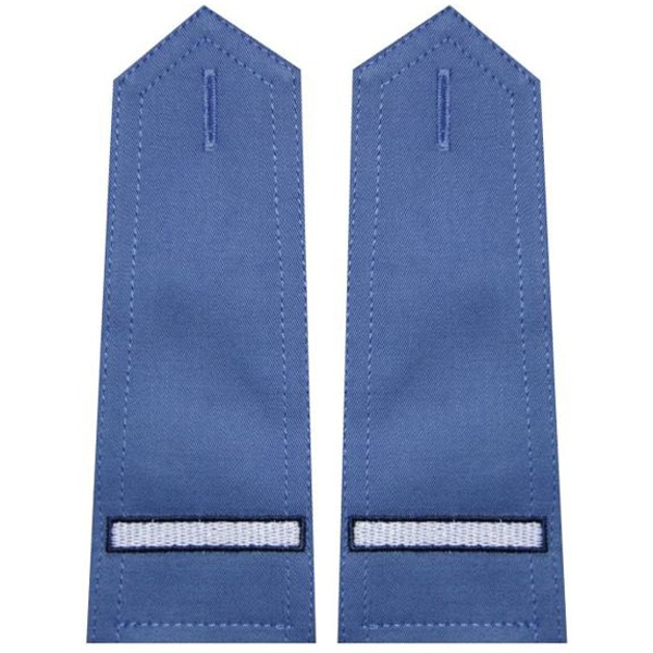 Pagony niebieskie do koszuli Służby Więziennej - starszy szeregowy - haft