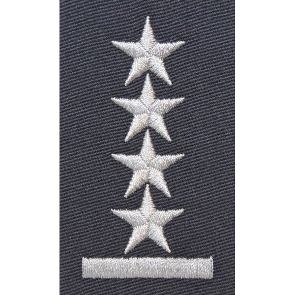 Військове звання на парадну пілотку Повітряних Сил сталевого кольору – капітан