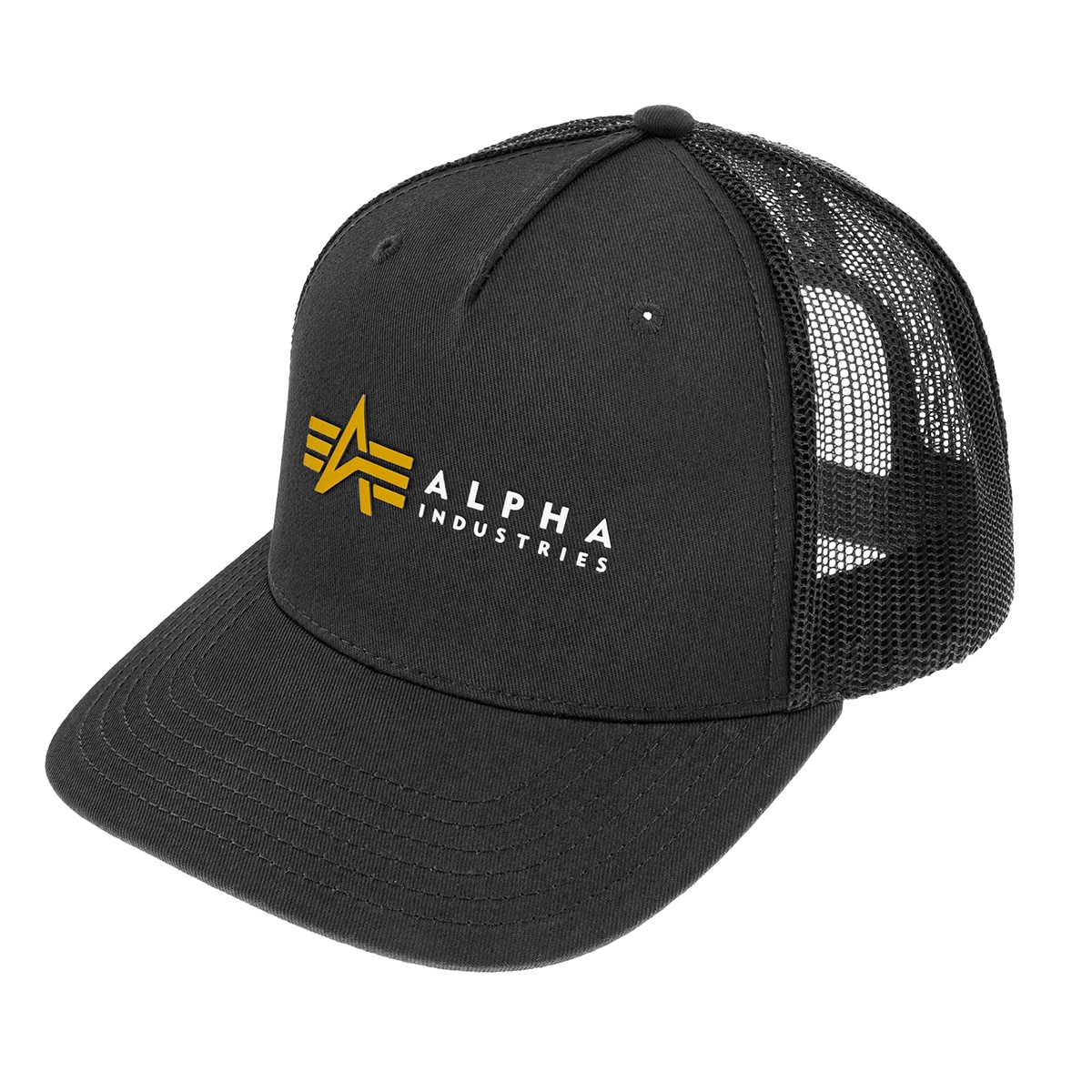 Кепка дальнобійника Alpha Industries Label Trucker Cap - Black