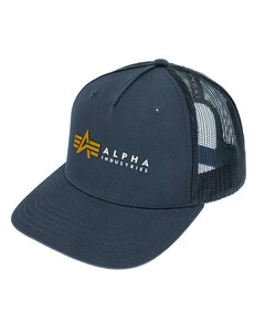 Бейсболка Alpha Industries Label Trucker Cap - Rep Blue Бейсболка Alpha Industries Label Trucker Cap - Rep Blue