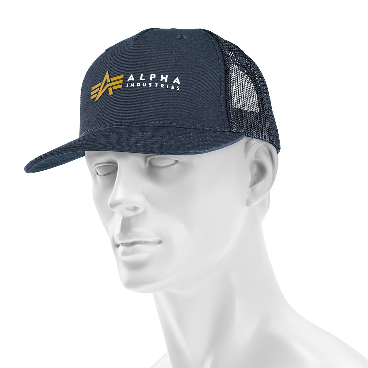 Бейсболка Alpha Industries Label Trucker Cap - Rep Blue