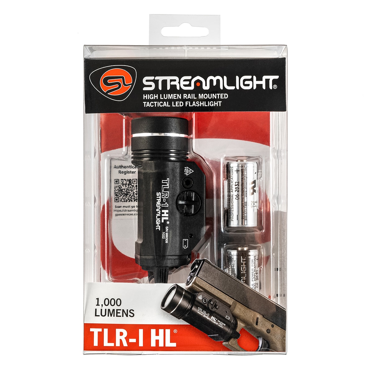 Latarka na broń Streamlight TLR-1 HL Black - 1000 lumenów