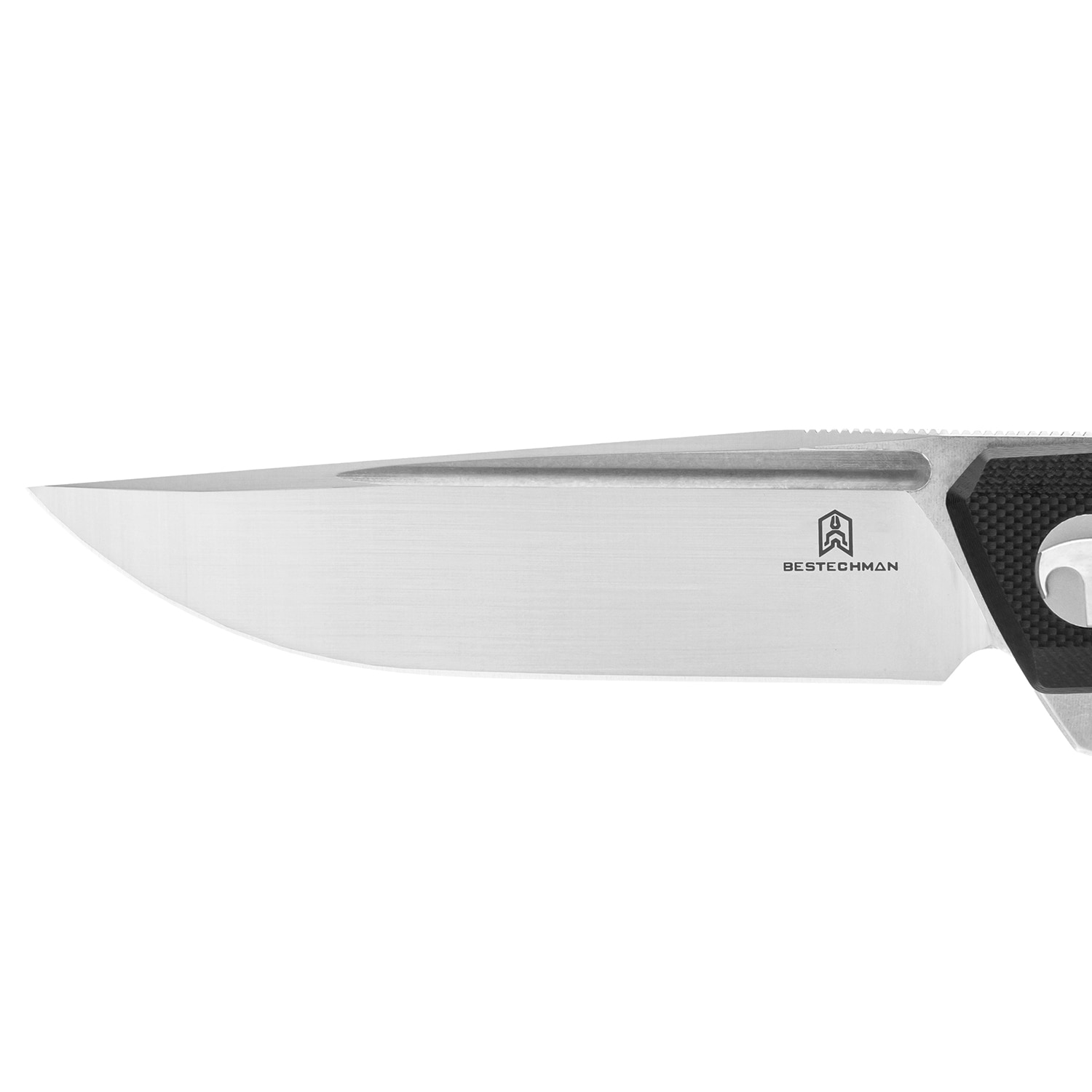 Bestechman Dundee Stonewash Folding Knife - Black