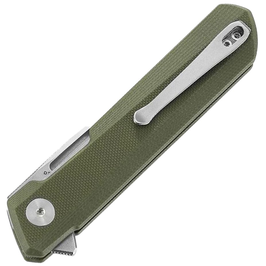 Bestechman Dundee Stonewash  Folding Knife - Olive