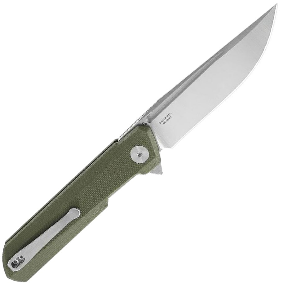 Bestechman Dundee Stonewash  Folding Knife - Olive