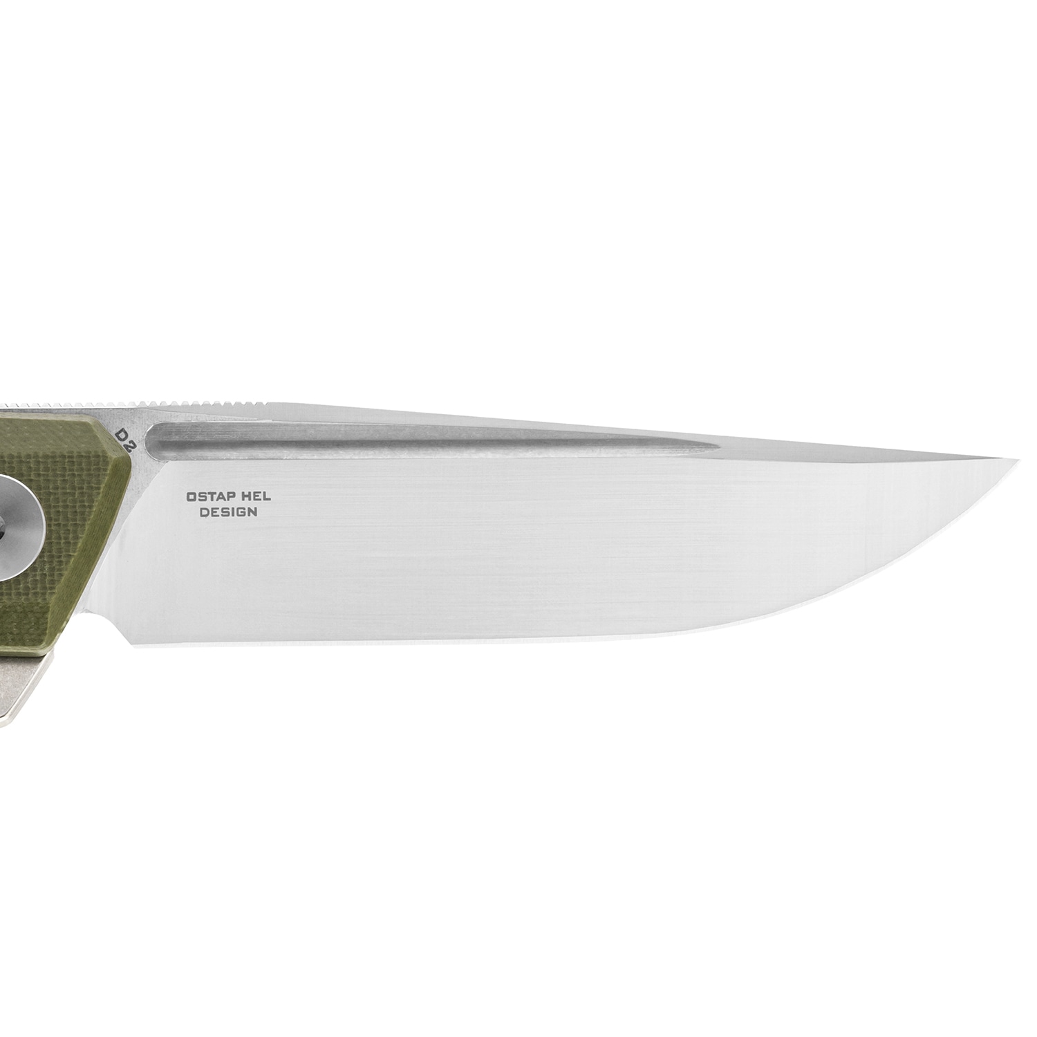 Bestechman Dundee Stonewash  Folding Knife - Olive