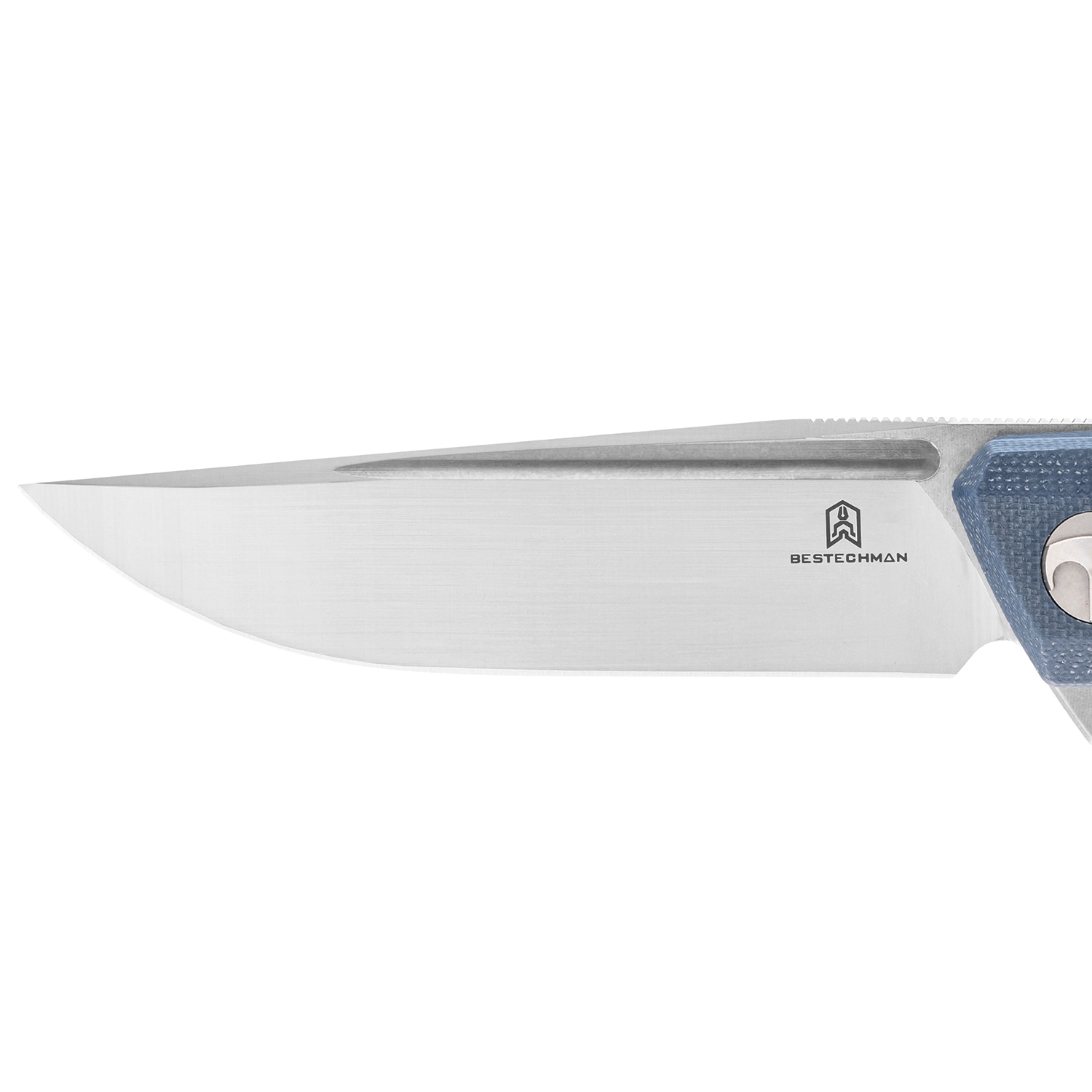 Bestechman Dundee Stonewash Folding Knife - Blue