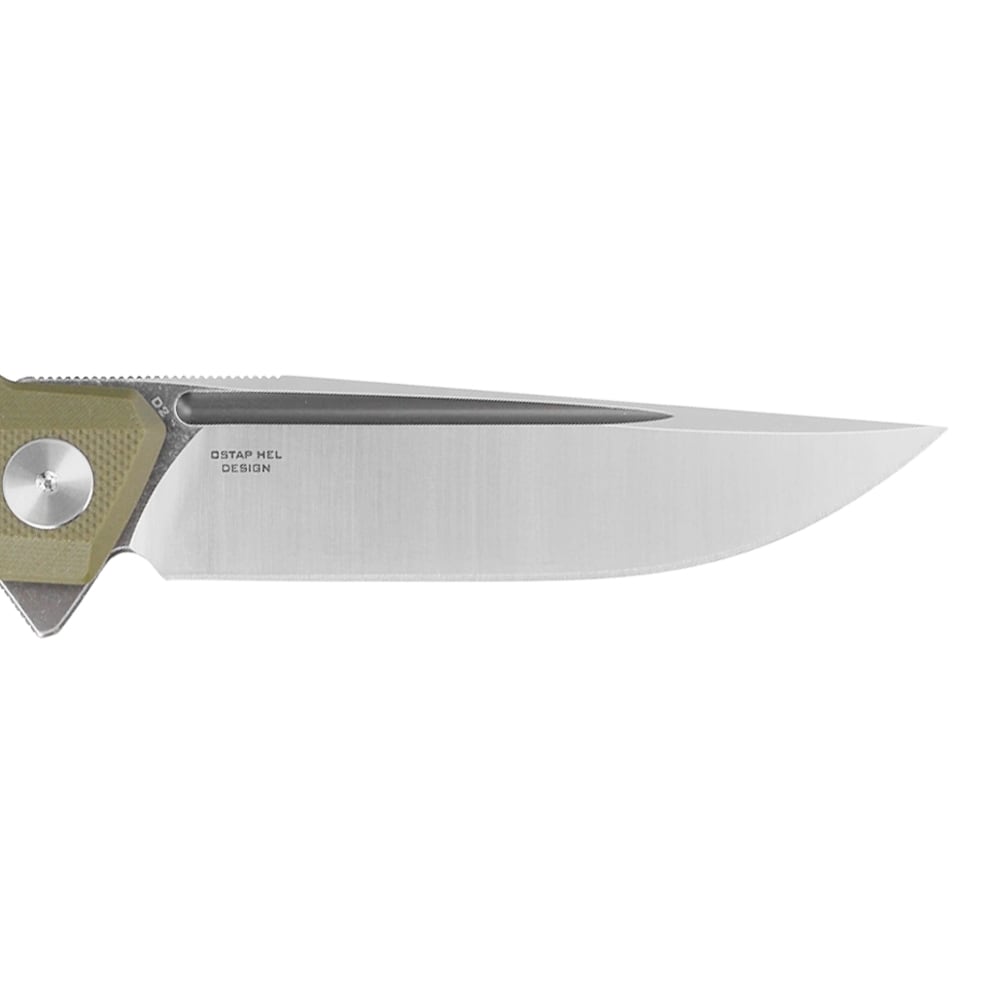 Bestechman Dundee Gray Titanized Folding Knife - Olive
