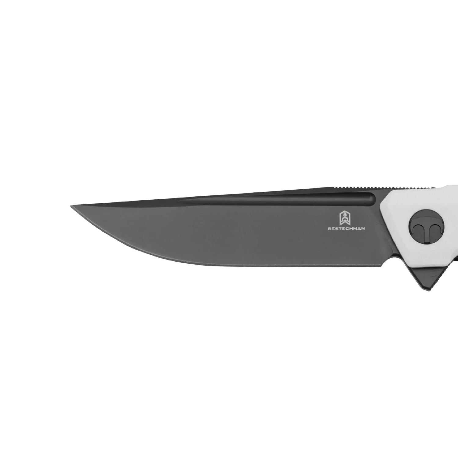 Nóż składany Bestechman Dundee Black Blade - White