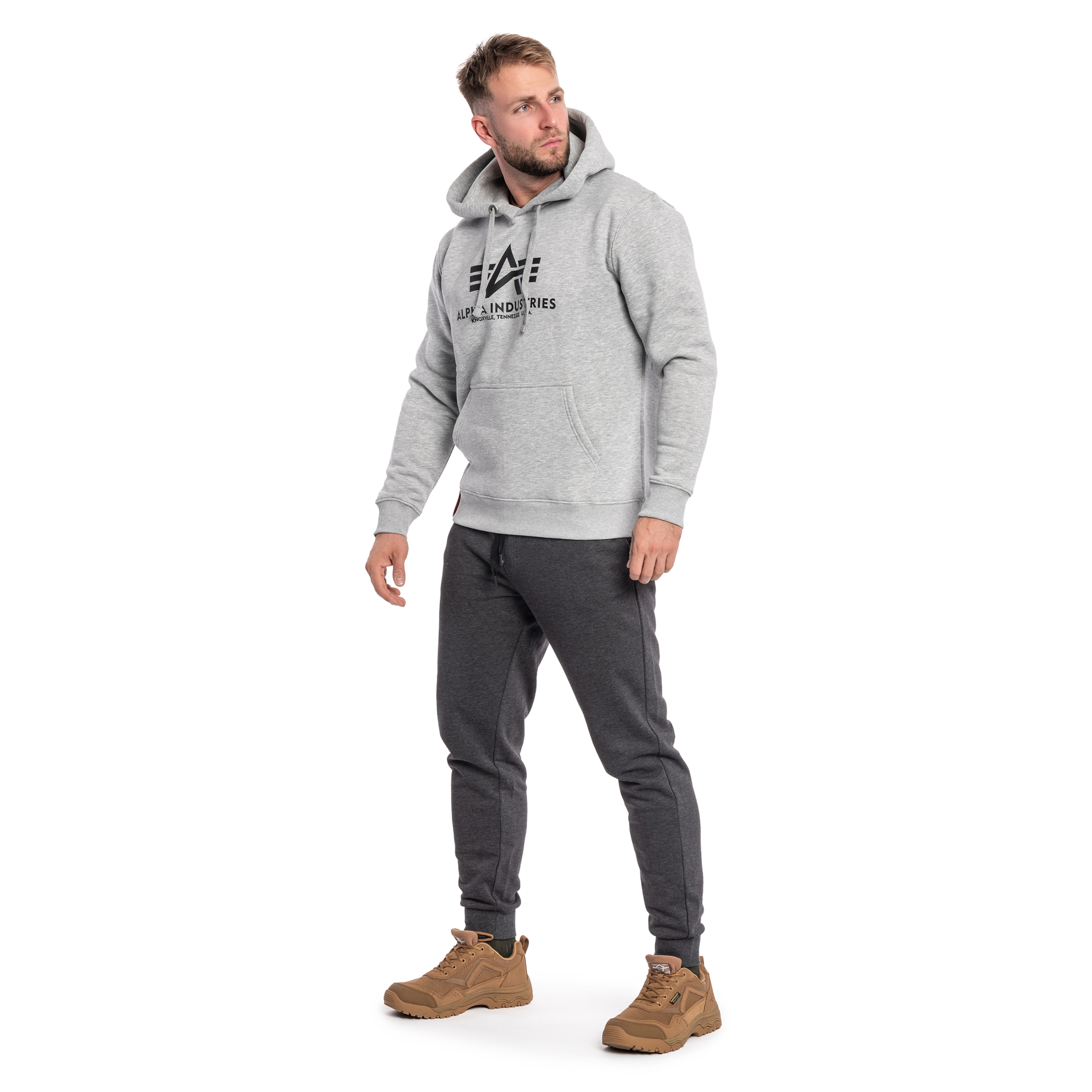 Bluza Alpha Industries Basic Hoody - Grey Heather