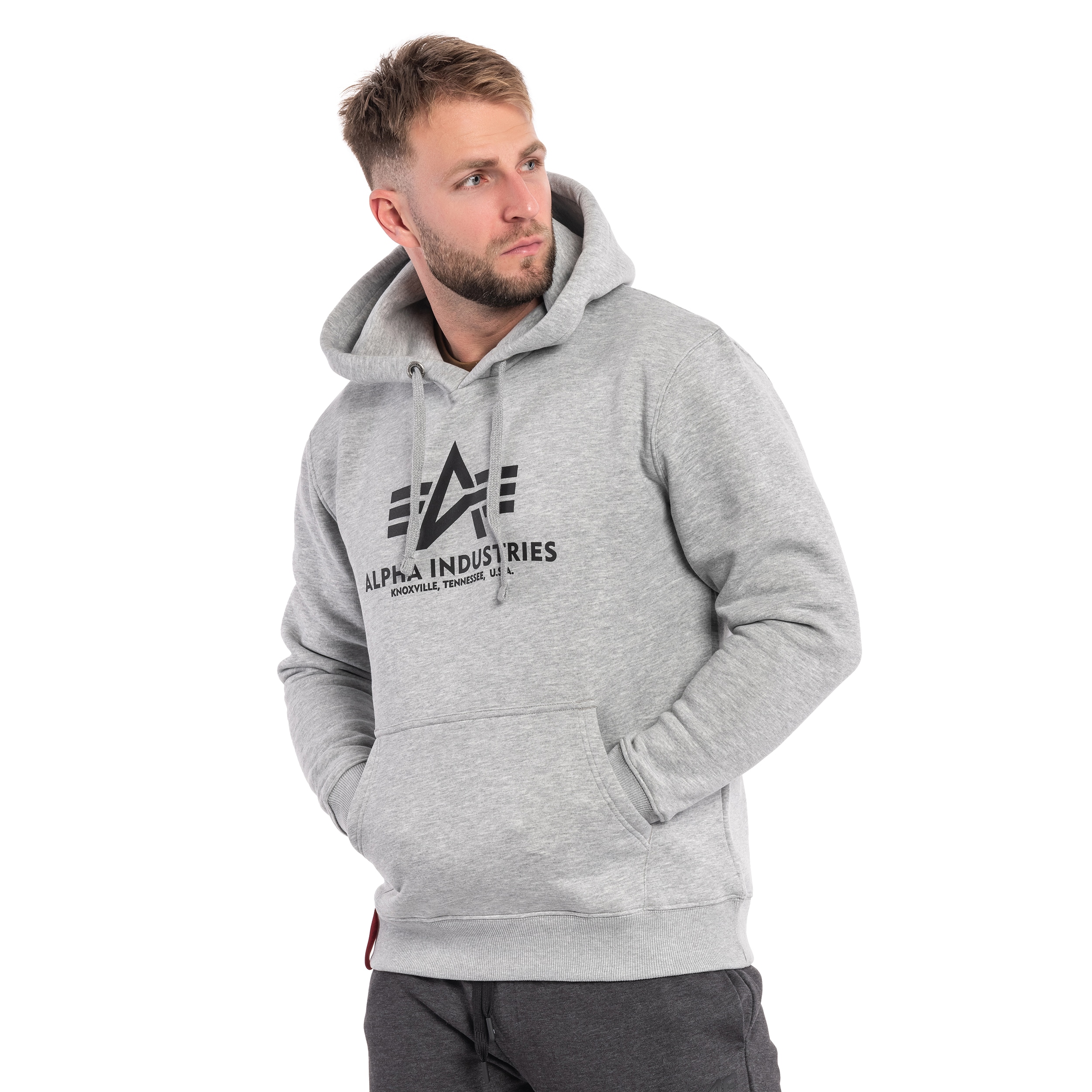 Bluza Alpha Industries Basic Hoody - Grey Heather