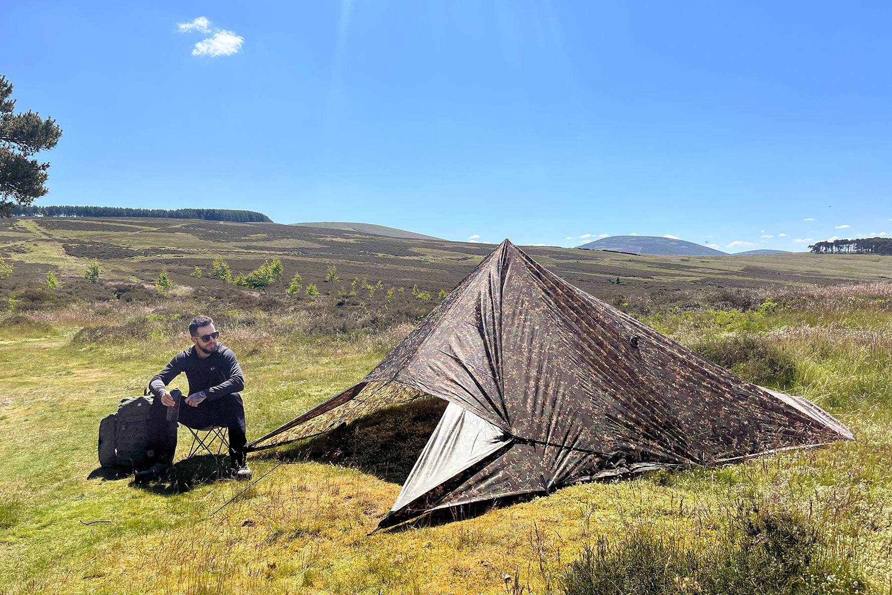 Płachta biwakowa DD Hammocks Tarp 4x4 - Multicam