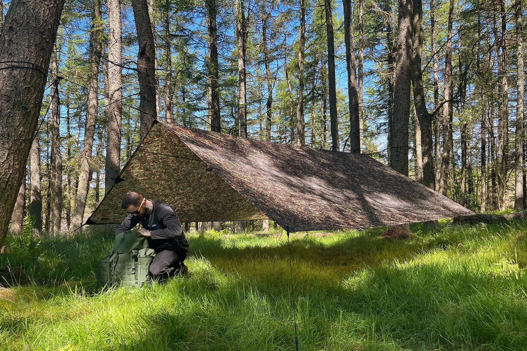 Płachta biwakowa DD Hammocks Tarp 4x4 - Multicam