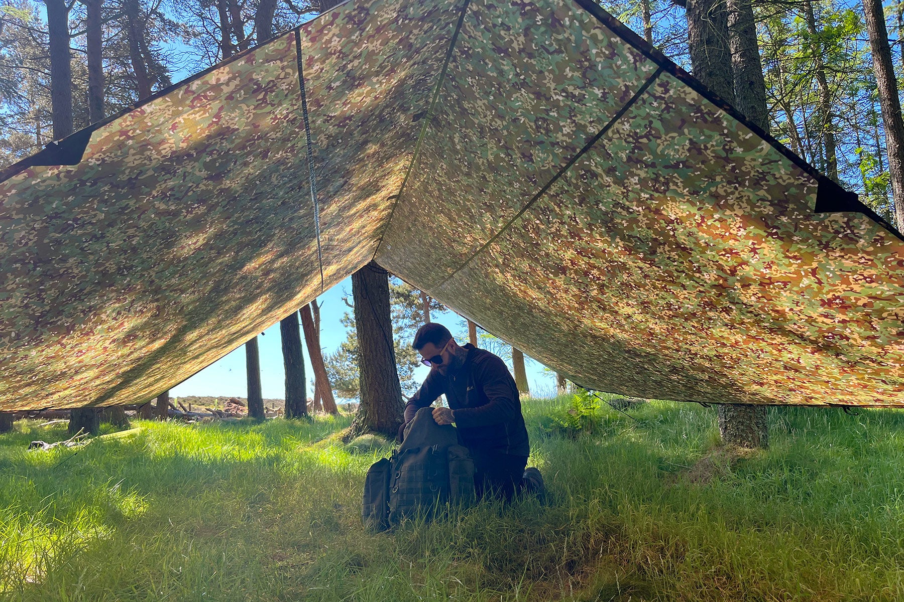 Płachta biwakowa DD Hammocks Tarp 4x4 - Multicam