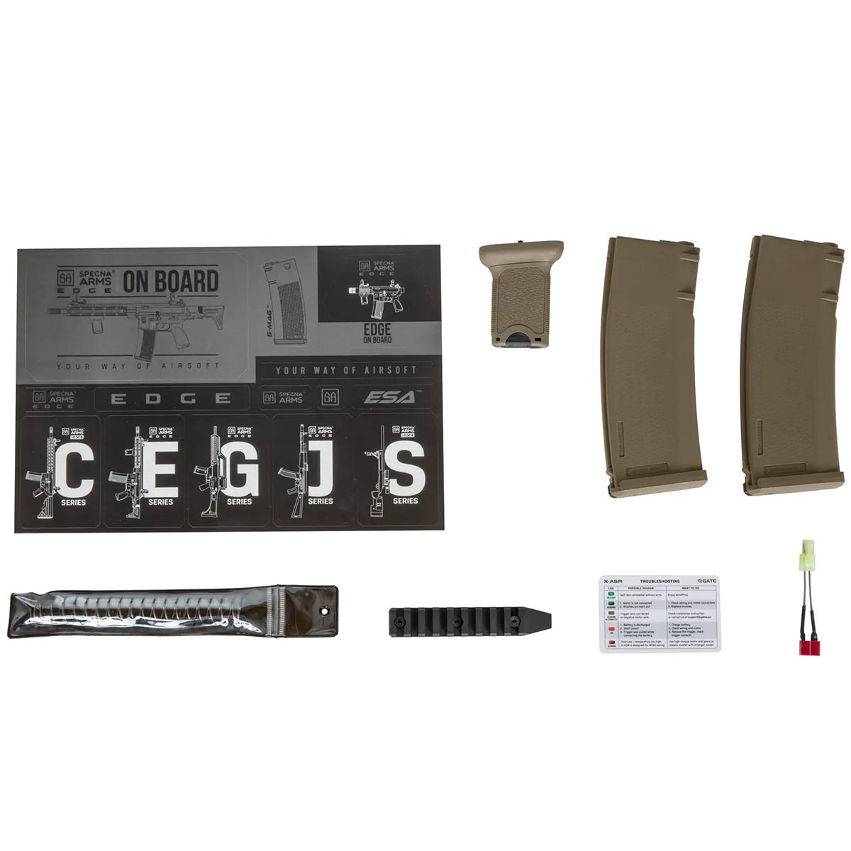 Karabinek szturmowy AEG Specna Arms RRA SA-E07 Edge Light Ops Stock - Half-Tan